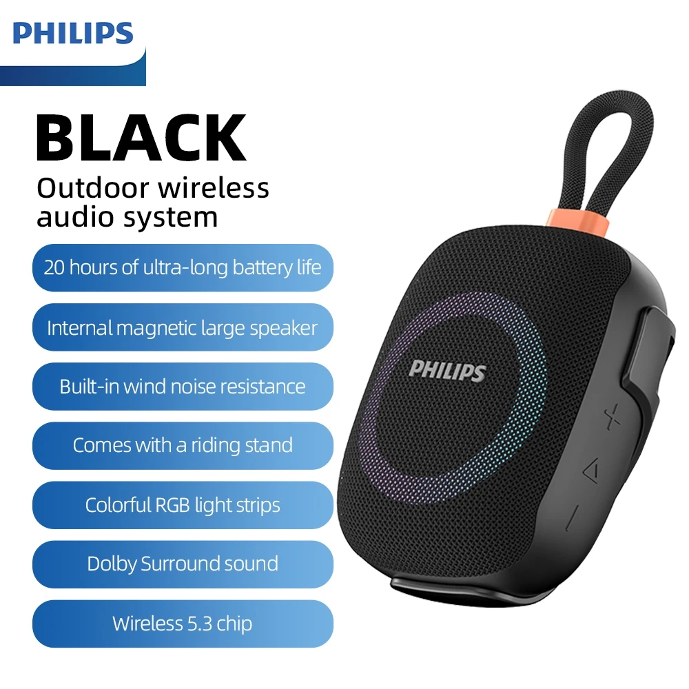 Portable Bluetooth Speaker Waterproof Ipx7 - Philips – haut-parleur Bluetooth TAS1150/TAS1160, autonomie