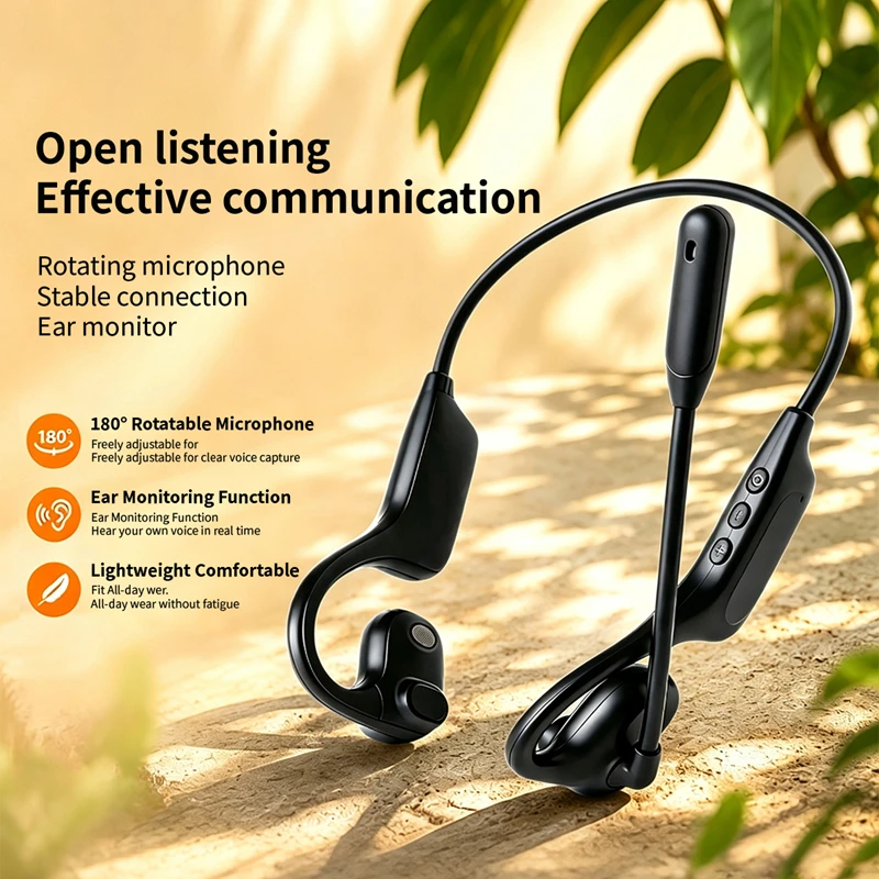 Type C Wired Earphones With Mic - Casque sans fil à oreilles ouvertes,