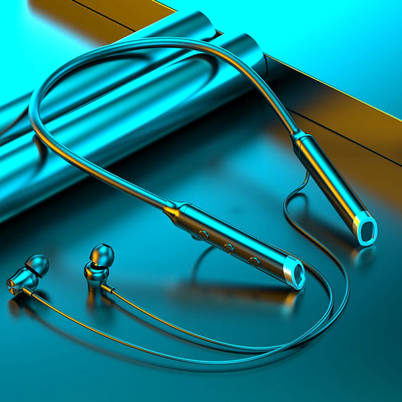 Magnetic Neckband Sports Earphones - Casque sans fil Bluetooth 5.0, écouteurs